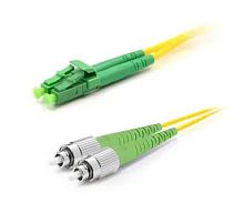 Патч-корд оптический LANMASTER, LSZH, дуплексный, ST/APC-LC/APC, SM OS2, 0.5 м | код LAN-2ST-2LC/SA-0.5 | LANMASTER