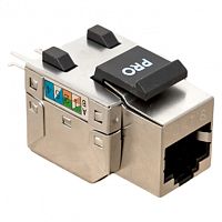 Модуль Keystone розеточный TERACOM PRO Cat.6 RJ-45 экранированный FTP 110 IDC 90 градусов | код TRP-KSTN-SOCK-90D-6FTP | EKF