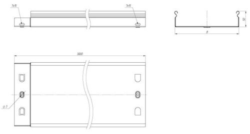 Лоток неперфорированный 50х200х3000-0,55 мм | код L5020000-0,55 | EKF фото 3