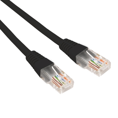 Патч-корд U/UTP, CAT 6, RJ45-RJ45, 26AWG, LSZH, черный, 0,3м REXANT | код 02-0292-03 | REXANT