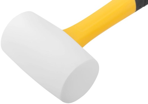 Киянка 50мм 340г фибергласовая ручка резинов. бел. FIT 45517 фото 4 Киянка 50мм 340г фибергласовая ручка резинов. бел. FIT 45517 фото 4