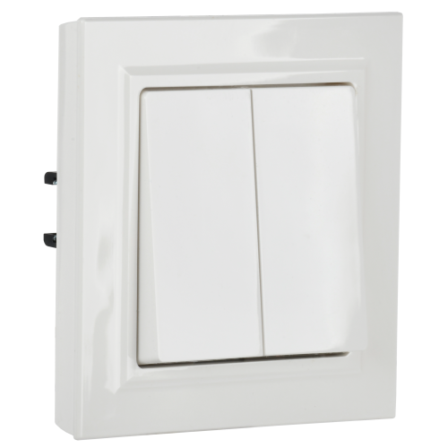 BRITE Выключатель 2-клавишный проходной 10А ВС10-2-6-БрБ белый | код BR-V22-0-10-K01 | IEK фото 5