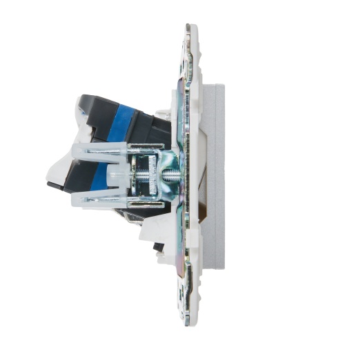 SKANDY Роз. двойная TV+RJ45 кат.6E SK-A15S сереб. IEK | код SK-AK20-2-K23 | IEK фото 4