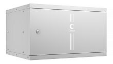Cabeus WSC-05D-6U55/45m Шкаф телекоммуникационный настенный 19 6U, серия LIGHT разборный, дверь металл, цвет серый | код 10173c | Cabeus