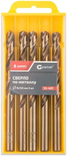 Сверло по металлу Cutop EXPERT, 9х125 мм (5 шт) | код 53-491 | FIT фото 3 Сверло по металлу Cutop EXPERT, 9х125 мм (5 шт) | код 53-491 | FIT фото 3