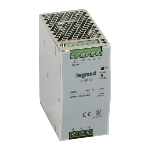 1/2-фазныйИмпульсный источник питания 48В 240Вт5A | код 146683 | Legrand
