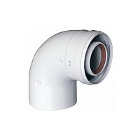 Отвод 90 град. коаксиальный d 60-100 мм без муфты | код KHG71410151- | Baxi