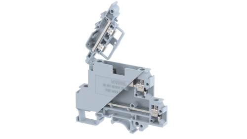 Клемма проходная винтовая 4 мм2 под предохранитель, двухуровневая, на 4 подключения, со светодиодом 24V AC/DC, серая KUDDF4AD24V(G) | код 1103270240 | Elmex Клемма проходная винтовая 4 мм2 под предохранитель, двухуровневая, на 4 подключения, со светодиодом 24V AC/DC, серая KUDDF4AD24V(G) | код 1103270240 | Elmex