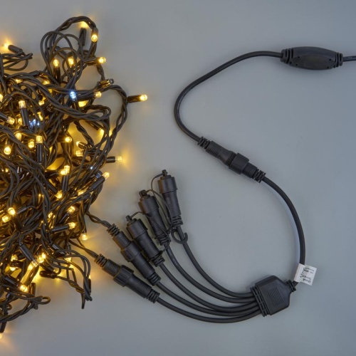 Провод-разветвитель для гирлянд UCX-F90 S5/0.4M/BK серии F90PRO 0.4м 5 выходов статика/мерцание IP67 черн. Uniel UL-00013237 фото 4