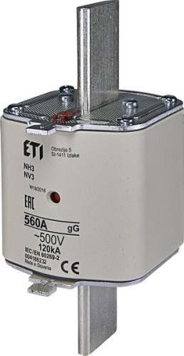 Предохранитель NH-3/gG 560A 500V KOMBI | код 004186232 | ETI