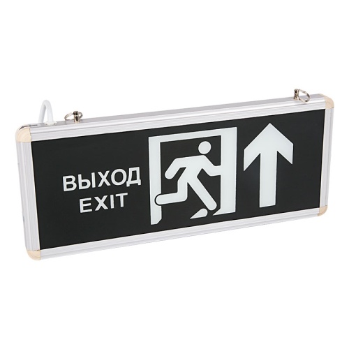 Светильник Аварийный ВЫХОД EXIT В ДВЕРЬ ПРЯМО REXANT светодиодный | код 74-0050 | REXANT