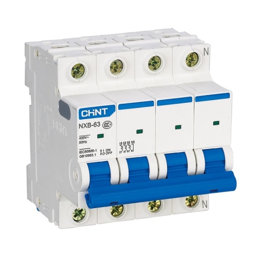 Авт. выкл. NXB-63S 4P 25А 4.5kA х-ка B соответствует стандарту ROHS (CHINT) | код 296894 | CHINT
