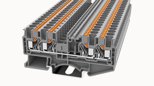 DS4-QU-01P-15-00Z(H), Клемма PUSH-IN, 4 мм.кв., 4C, оранжевый, шт | код 11040000945 | DEGSON
