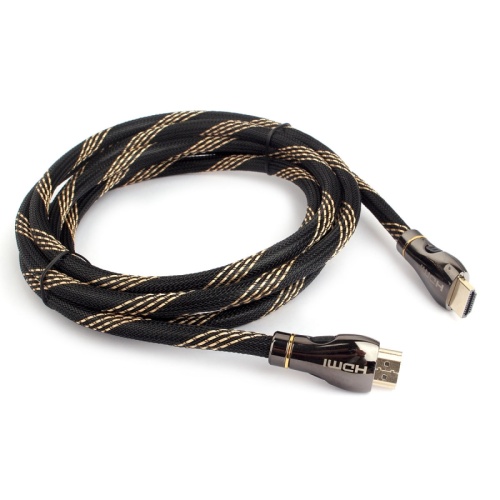 Кабель HDMI Cablexpert CCP-HDMI8K-2.5M, 2.5м, v2.1, 8K, 19M/19M, черный, позол.разъемы, экран, пакет | код CCP-HDMI8K-2.5M | Cablexpert