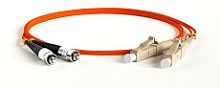 Hyperline FC-D2-50-LC/PR-LC/PR-H-1.5M-LSZH-OR Патч-корд волоконно-оптический (шнур) MM 50/125, LC-LC, 2.0 мм, duplex, LSZH, 1.5 м | код 243118 | Hyperline