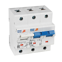 Выключатель автоматический модульный с независимым расцепителем OptiDin BM125-2C125-НР-8In-УХЛ3 | код 336369 | КЭАЗ