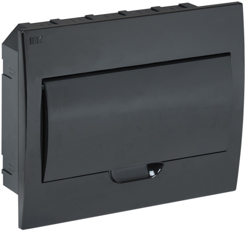 KREPTA 3 Корпус пластиковый ЩРВ-П-12 IP41 черная дверь черный | код MKP13-V-12-41-K02 | IEK