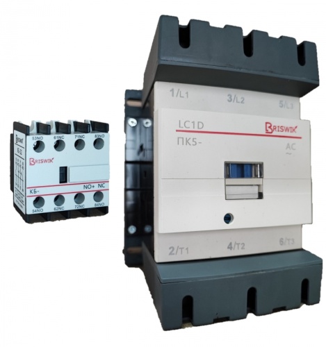 Контактор Briswik ПК5-17051660LC1D 170А 660V/AC 5НО/1НЗ | код LC1D17051Y7.BR | Briswik