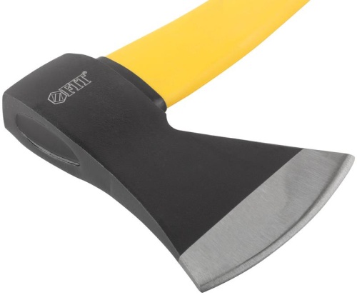 Топор 1000г усилен. фибергласовая ручка; кованая усилен. сталь FIT 46210 фото 5