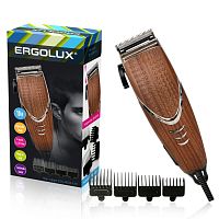Машинка для стрижки волос ELX-HC02-C10 10Вт 220-240В корич. дерево | код 13961 | Ergolux