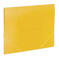 Папка на резинках BRAUBERG Office, желтая, до 300 листов, 500 мкм, 228082 | код 228082 | BRAUBERG