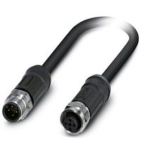 Кабель для датчика / исполнительного элемента SAC-4P-M12MS/5,0-28X/M12FSSHOD | код 1454192 | PHOENIX CONTACT