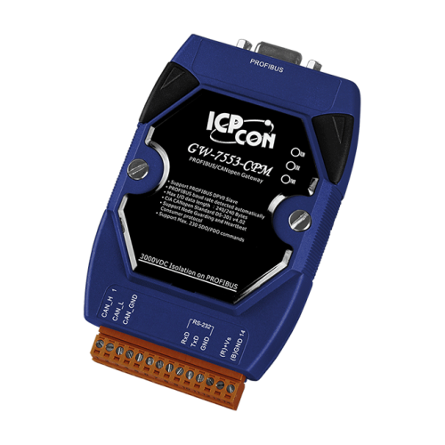 GW-7553-CPM CR PROFIBUS to CANopen Gateway (RoHS) | код 00-06110915 | ICP DAS