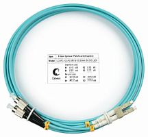 Cabeus FOP-50-LC-FC-3m Шнур оптический duplex LC-FC 50/125 mm OM3 3м LSZH | код 7572c | Cabeus