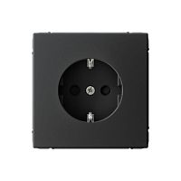 Розетка ArtGallery 16А с заземл. защ. шторки механизм карбон | код GAL001045 | Systeme Electric