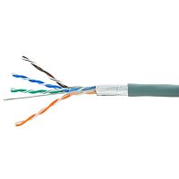 Кабель Cablexpert, FTP5e, 4 пары, 7 *0.18 мм, медь, многож., экран, 305 м, серый | код FPC-5004E | Cablexpert