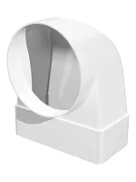 Соединитель пластиковый угловой 90° для плоского воздуховода с круглым 60х204/D150 | код 620СК15КП | ERA