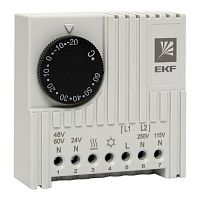 Термостат NO/NC (охлаждение/обогрев) на DIN-рейку 5-10А 230В IP20 PROxima | код thermo-no-nc-din | EKF