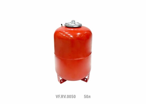 Бак расширительный вертикальный RV 50л (с мал. ножками) красн. | код VF.RV.0050 | VALFEX