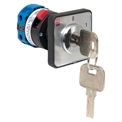 Переключатель кулачковый ПК-1-112 10А 2P «0-1» с ключом PROxima | код pk-1-112-10 | EKF фото 4