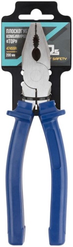 Плоскогубцы комбинированные ''Тор'', инстр. сталь, пластиковые ручки 200 мм | код 47455М | FIT фото 3 Плоскогубцы комбинированные ''Тор'', инстр. сталь, пластиковые ручки 200 мм | код 47455М | FIT фото 3
