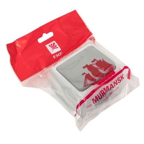 Мурманск Кнопка звонка 1-клавишная 10А IP54 серая | код EFZ10-026-30-54 | EKF фото 3