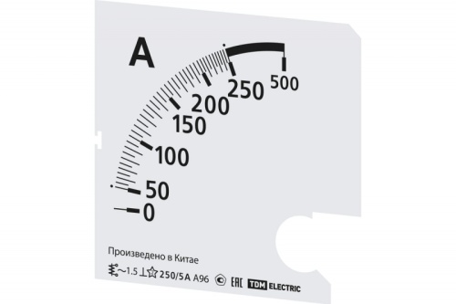 Шкала Ш72 30/5А-1,5 (для А72 Х/5А) TDM | код SQ1102-2048 | TDM