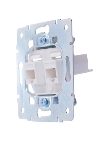 VESNA Розетка компьютерная двойная белая | код 742-0288-141 | LEZARD фото 6