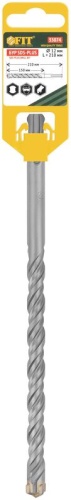 Бур по бетону SDS-PLUS профи крестообразная вставка двойная спираль 12х210мм FIT 33074 фото 3 Бур по бетону SDS-PLUS профи крестообразная вставка двойная спираль 12х210мм FIT 33074 фото 3