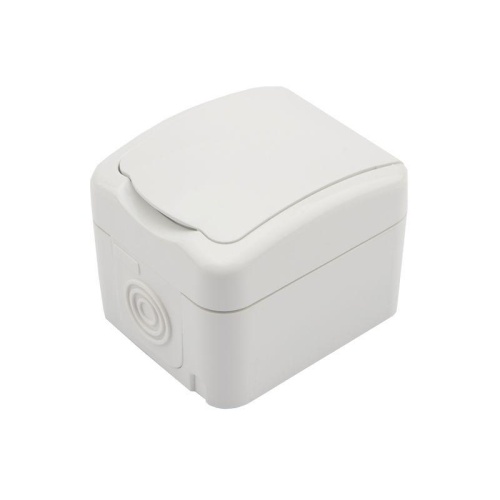 Розетка1-мОПMiniOGсзаземл.IP54бел. | код KR-78-0604 | Kranz