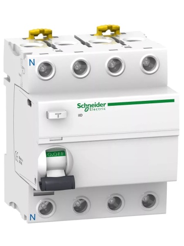 Выключатель дифференциального тока (УЗО) 4п 63А 300мА 6кА RCCB АС Multi 9 | код. 23049 | Schneider Electric