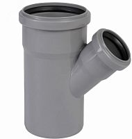 Тройник 45град. 110-75 вн. канализ. (25) | код 22110075 | VALFEX