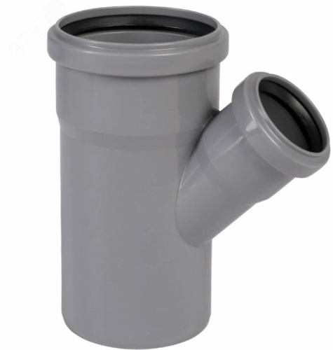 Тройник 45град. 110-75 вн. канализ. (25) | код 22110075 | VALFEX