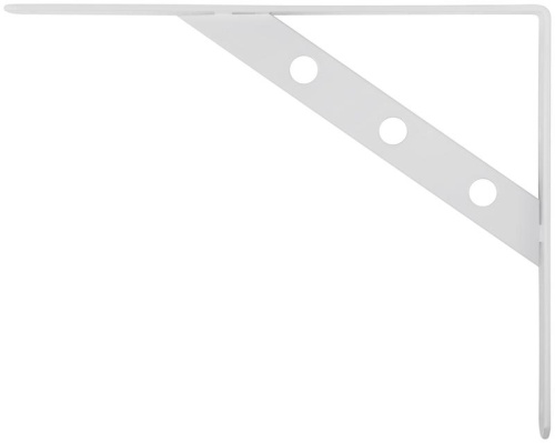 Уголок-кронштейн усиленный 250х200мм бел. КУРС 66105