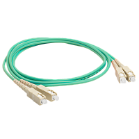 Патч-корд оптический LANMASTER, дуплексный, SC/PC-SC/PC, OM3, LSZH, 7.0 м | код LAN-2SC-2SC/OM3-7.0 | LANMASTER