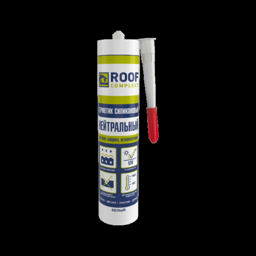Герметик силиконовый нейтральный Roof Complect беcцветный (280мл) | код 344829 | Руфкомплект