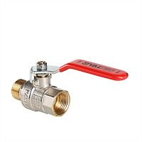 Кран шар. BASE, стальная рукоятка 1/2" вн.-нар. | код. VT.215.N.04 | VALTEC