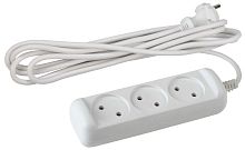 Удлинитель 3х1.5м без заземл. 6А IP20 UX(6)-3-1.5m ПВС 2х0.75 | код Б0038567 | Эра