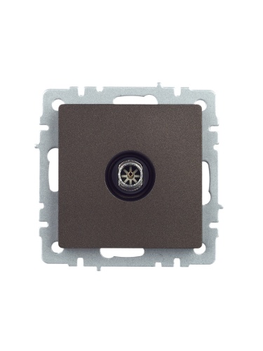 BRITE Розетка TV оконечная РТВ11-0-БрТБ темная бронза | код BR-A10-O-K45 | IEK фото 3