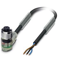 Кабель для датчика / исполнительного элемента SAC-3P- 1,5-PUR/M12FR-2L B | код 1668250 | PHOENIX CONTACT